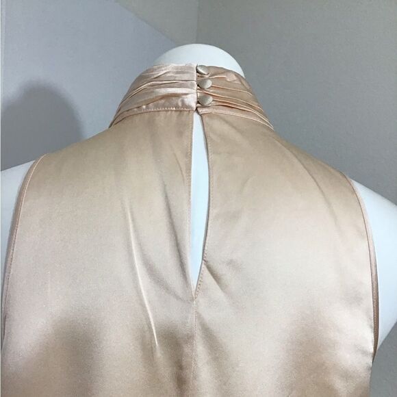 Cinq a Sept Mock Neck Satin Silk Sleeveless Top Size Medium New With Defects - Picture 11 of 16